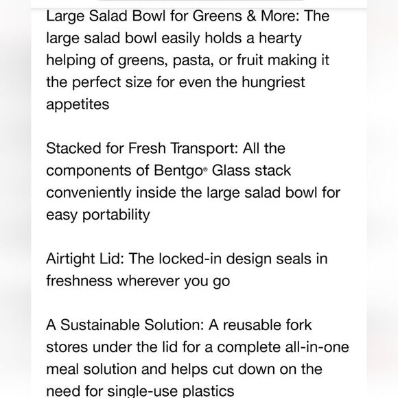 Bentgo 7.6C Glass All-in-One Salad Container- Rose - Picture 10 of 13